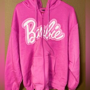 Pink barbie zip up jacket